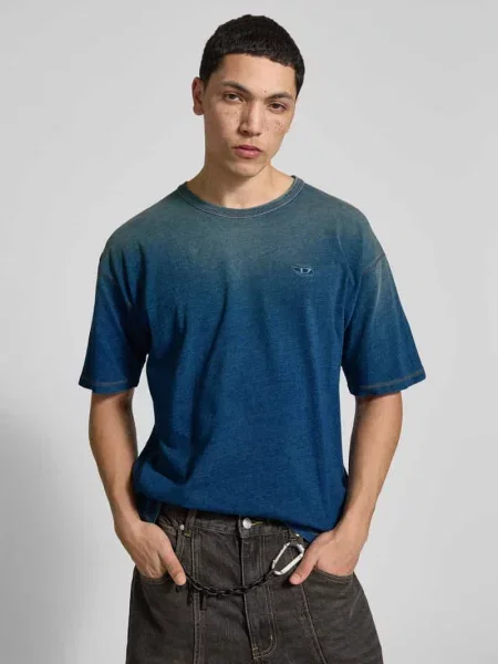 T-shirt z wyhaftowanym logo Diesel