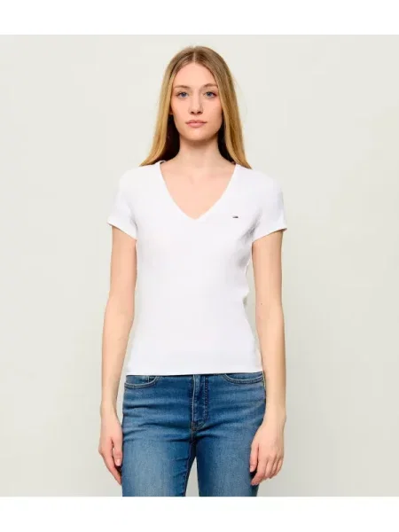 Tommy Jeans Tricou Essential alb
