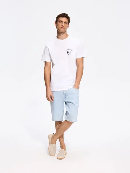Reserved MEN`S T-SHIRT кремовий 