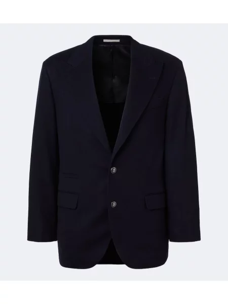 Sacou Brunello Cucinelli de lână albastru