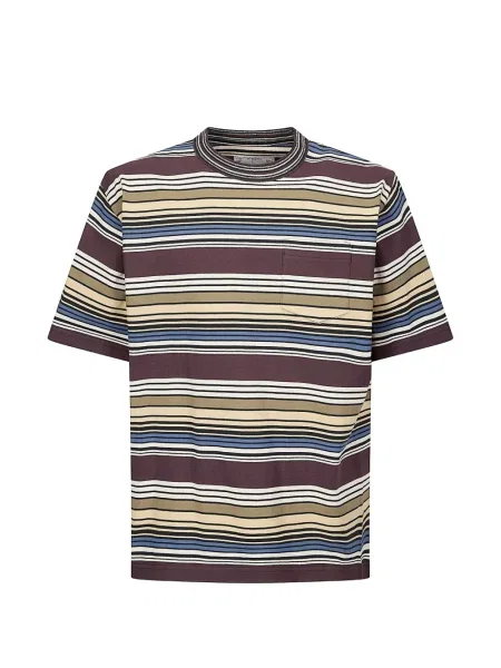 Tricou Sacai cu dungi maro