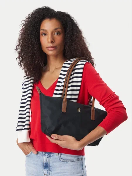 TOMMY HILFIGER Torba za na rame Popette' crna