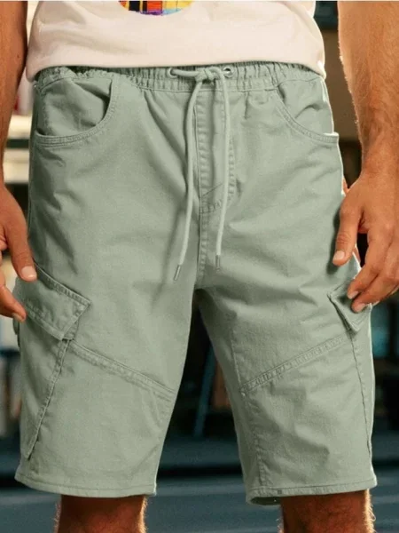 Sinsay Džínové kraťasy zelená