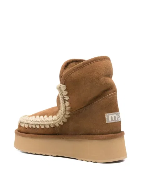Botine Mou cu platformă maro