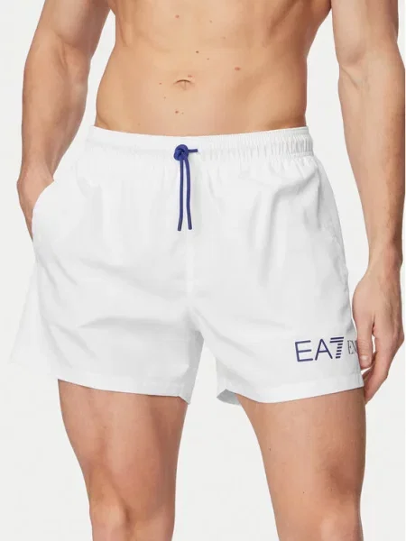 Emporio Armani Плувни шорти бял