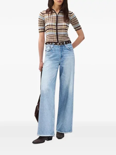 Blugi cu picior larg Rag & Bone albastru