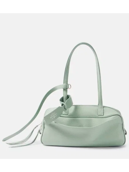 Geanta de piele Balenciaga din piele verde