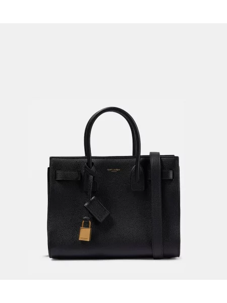 Geanta de piele Saint Laurent din piele negru