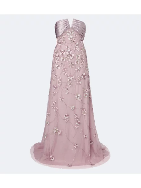 Rochie Georges Hobeika din tul roz