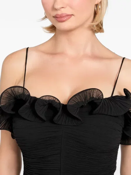 Rochie mini Guess din șifon negru