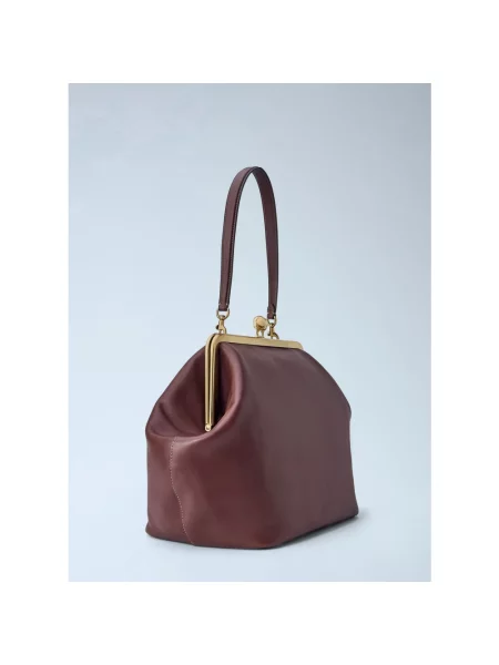 Coach Torebka Kisslock Frame Large braun brązowa