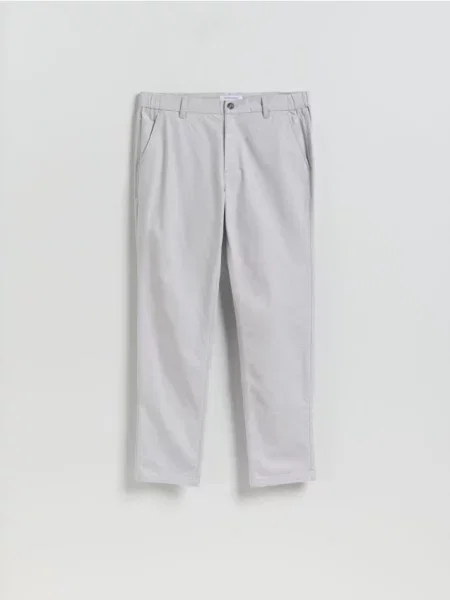 Reserved Pantaloni chino slim fit deschis gri