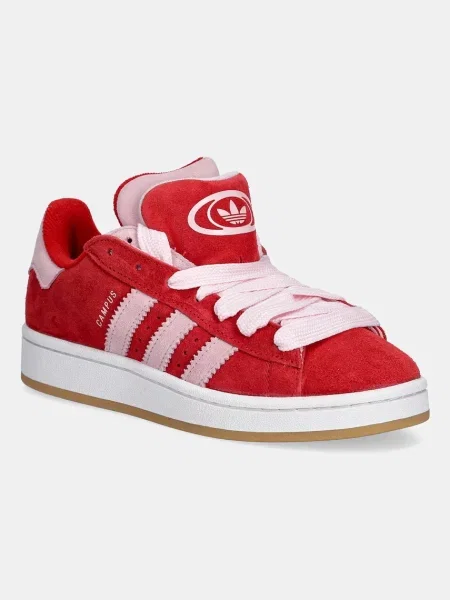 Superge iz semiša adidas Originals Campus Double rdeča