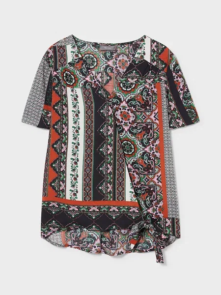 C&A Блуза з коротким рукавом Білий/чорний біла