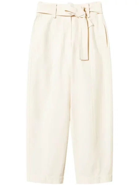 Pantaloni Twinset alb