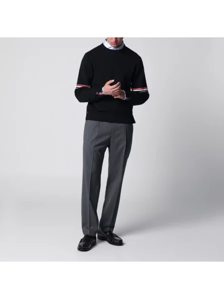 Sweter Thom Browne w paski niebieski