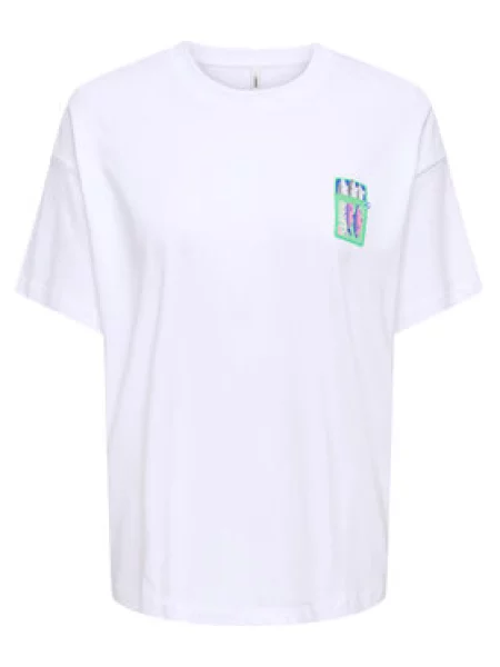 ONLY Majica Vivvi Regular Fit bela