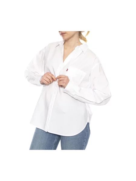 Levi's koszula HARLIE NEW BF SHIRT relaxed z kołnierzykiem klasycznym biały