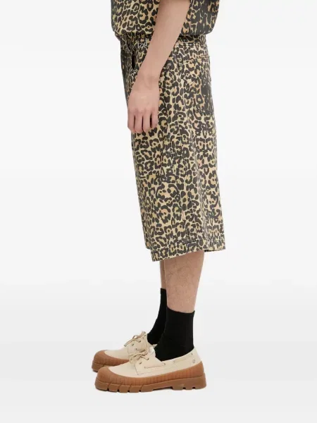 Pantaloni scurți Rhude cu imagine cu model leopard maro