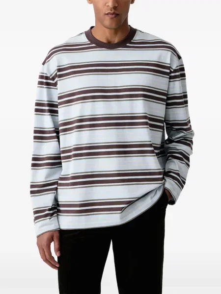 Lung tricou Les Deux albastru