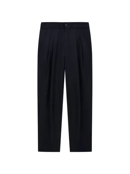 Pantaloni Giorgio Armani plisate albastru