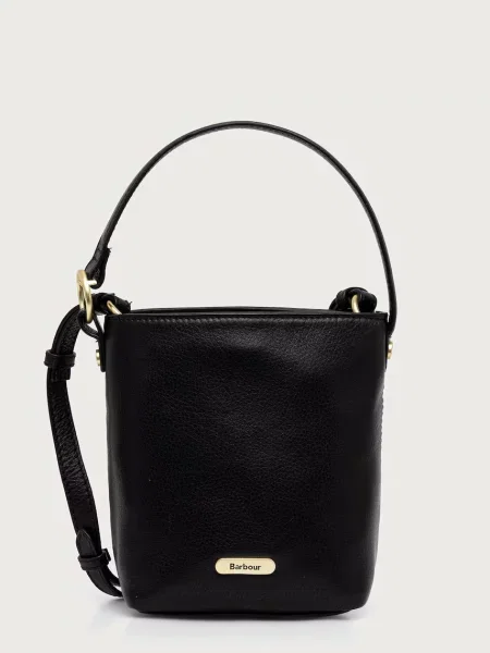 Barbour geantă crossbody pentru femei din piele negru