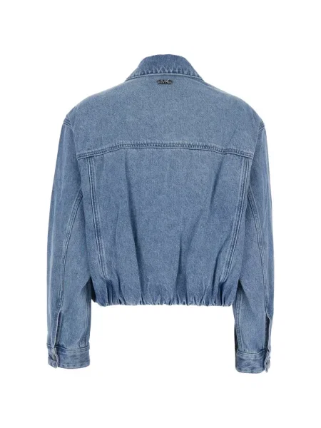 Duża kopertówka Michael Michael Kors koronkowa brązowa