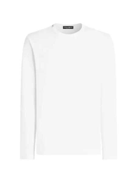 Tricou Dolce & Gabbana din jerseu alb