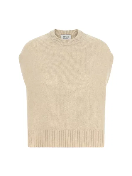 Sweter Be You z kaszmiru beżowy