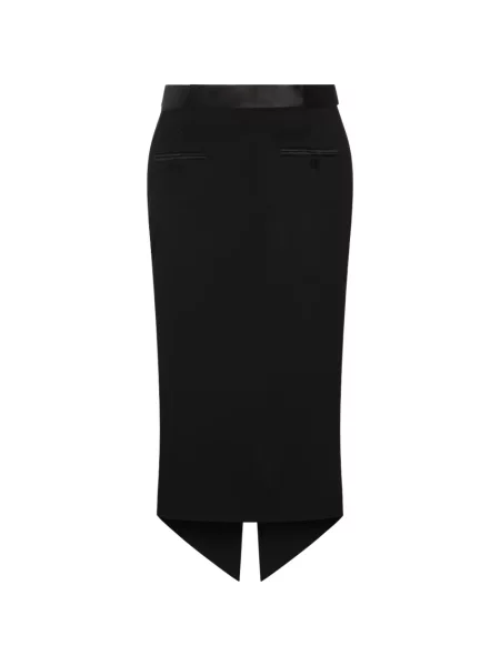 Fustă Tom Ford din satin negru