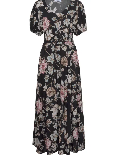 LASCANA Rochie bej / albastru deschis / roz negru