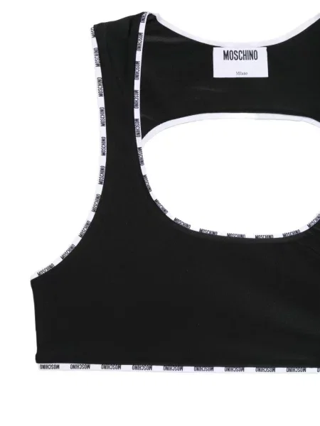 Sutien Moschino cu autograf negru
