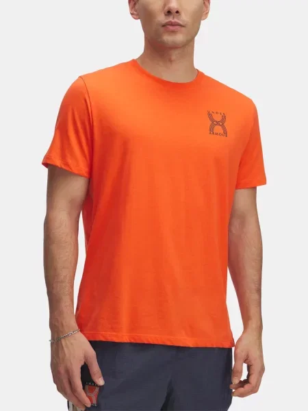 Trčanje majica Under Armour crvena