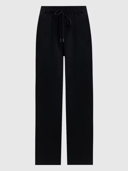 Шерстяные спортивные штаны Max Mara черные