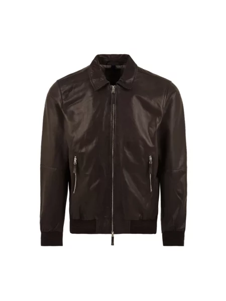 Kurtka skórzana The Jack Leathers brązowa