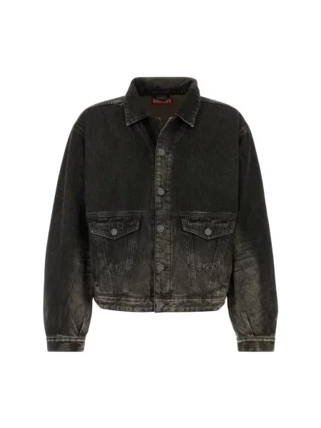Kurtka jeansowa Diesel czarna