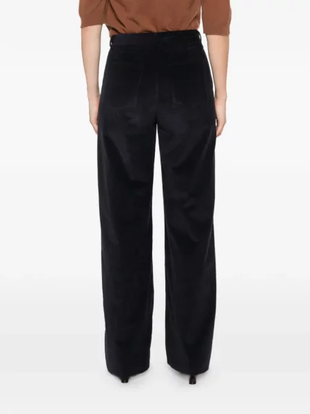 Pantaloni Semicouture de catifea cord albastru