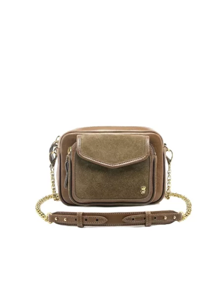 Torebka crossbody Claris Virot brązowa