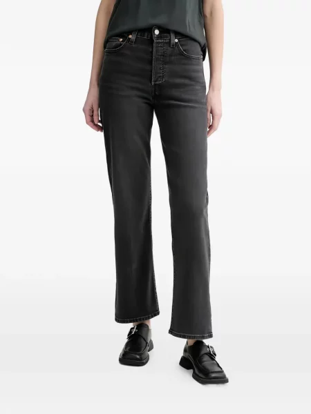 Blugi drepți Levi's® evazate verde