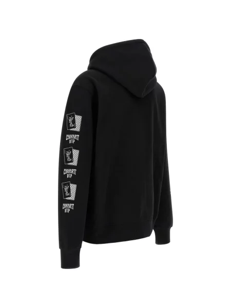 Hanorac cu glugă Carhartt Wip cu imagine negru