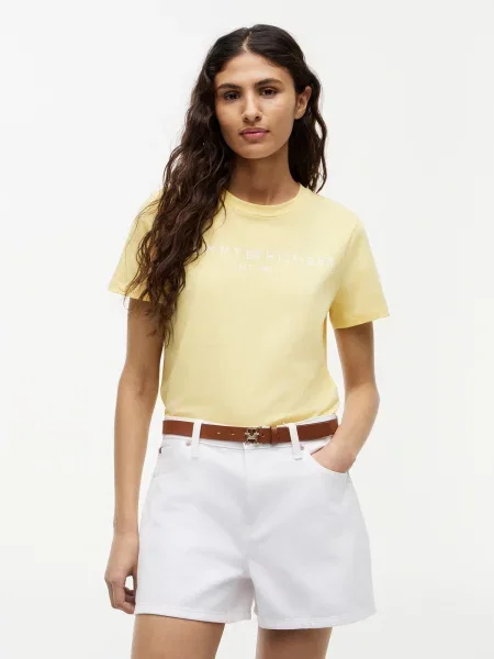 TOMMY HILFIGER Tricou galben