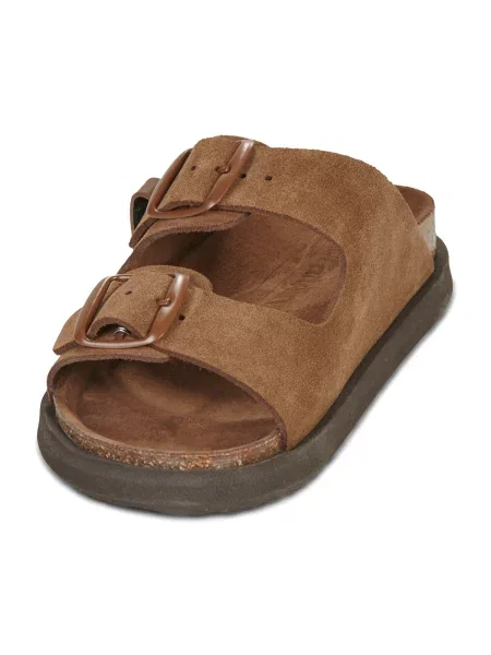 Pantofi D.franklin din piele de căprioară maro