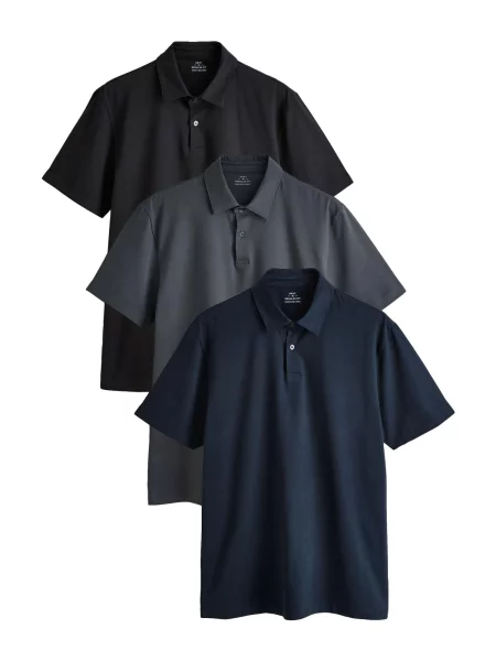 Next Tricou bleumarin / gri închis negru