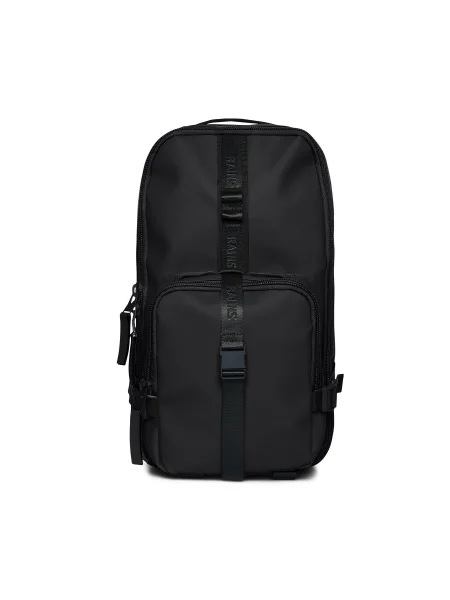 Раница Rains Trail Rucksack W3 голям с изчистен дизайн черно