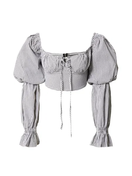 Misspap Bluză negru alb