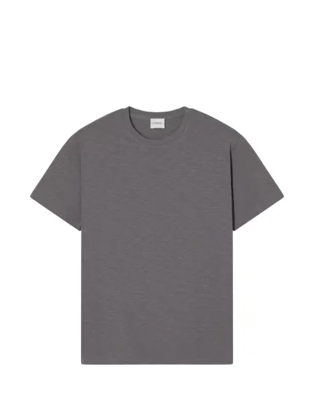 Tricou Closed cu broderie gri