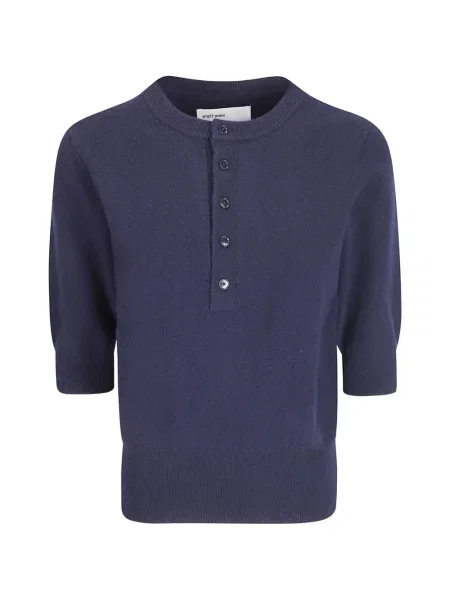 Top Extreme Cashmere din cașmir albastru