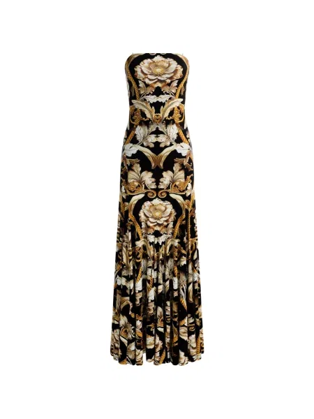 Rochie maxi Alice + Olivia negru