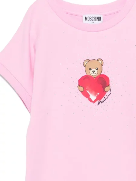 Sukienka dziecięca Moschino różowa