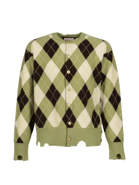 Cardigan Masu zdrențuiți verde